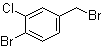 4-Bromo-3-chlorobenzyl bromide molecular structure (CAS 68120-44-5)