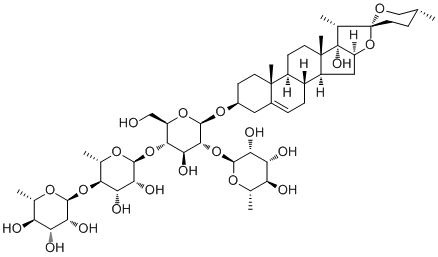 structure of CAS# 68124-04-9, Chonglou Saponin VII