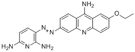 structure of CAS# 681282-09-7, Mycmi-6;3-[(9-amino-7-ethoxyacridin-3-yl)diazenyl]pyridine-2,6-diamine