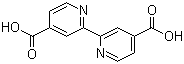 2,2'-联吡啶-4,4'-二甲酸分子结构 (CAS 6813-38-3)