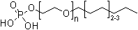 C8-10-脂肪醇聚氧乙烯醚磷酸酯分子结构 (CAS 68130-47-2)