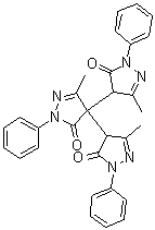 5,5',5''-Trimethyl-2,2',2''-triphenyl-[4,4':4',4''-ter-4H-pyrazole]-3,3',3''(2H,2'H,2''H)-trione molecular structure (CAS 68195-63-1)