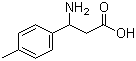 structure of CAS# 68208-18-4, 3-Amino-3-(4-methylphenyl)propionic acid;3-Amino-3-(p-tolyl)propionic acid