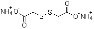 2,2'-二硫基二乙酸二铵盐分子结构 (CAS 68223-93-8)