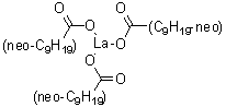 Neodecanoic acid lanthanum salt molecular structure (CAS 68228-03-5)