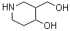 3-Hydroxymethylpiperidin-4-ol molecular structure (CAS 682331-21-1)