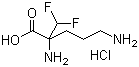 structure of CAS# 68278-23-9, Eflornithine hydrochloride;2-(Difluoromethyl)-DL-ornithine monohydrochloride