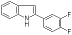 2-(3,4-二氟苯基)吲哚分子结构 (CAS 68290-36-8)