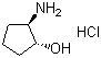 structure of CAS# 68327-11-7, trans-2-Aminocyclopentanol hydrochloride