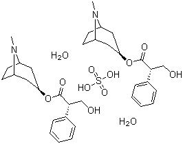 structure of CAS# 6835-16-1, Hyoscyamine sulphate hydrate