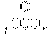 3,6-二(二甲基氨基)-9-苯基呫吨鎓氯化物分子结构 (CAS 6837-70-3)
