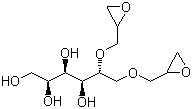 D-Sorbitol diglycidyl ether molecular structure (CAS 68412-01-1)