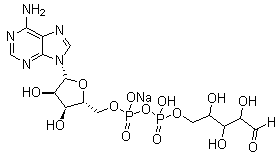 Adenosine 5'-diphosphoribose sodium salt molecular structure (CAS 68414-18-6)