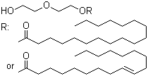 不饱和十八碳脂肪酸与二乙二醇的聚合物分子结构 (CAS 68552-01-2)