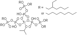 Isopropyl tri(dioctylpyrophosphate) titanate molecular structure (CAS 68585-79-5)