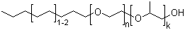 C8-C10 脂肪醇聚氧乙烯聚氧丙烯醚分子结构 (CAS 68603-25-8)