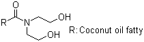 N,N-二(羟基乙基)椰油酰胺分子结构 (CAS 68603-42-9)
