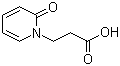 structure of CAS# 68634-48-0, 2-Oxo-1(2H)-pyridinepropanoic acid;3-(2-Oxopyridin-1(2H)-yl)propanoic acid