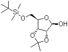 5-O-(tert-Butyldimethylsilyl)-2,3-O-isoproylidene-D-ribofuranose molecular structure (CAS 68703-51-5)