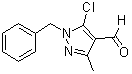 1-Benzyl-5-chloro-3-methyl-1H-pyrazole-4-carboxaldehyde molecular structure (CAS 68827-40-7)