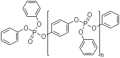 Hydroquinone-phenyl phosphorodichloridate copolymer diester with phenol molecular structure (CAS 68874-96-4)