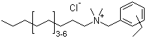 C12-18-Alkyl[(ethylphenyl)methyl]dimethylammonium chlorides molecular structure (CAS 68956-79-6)