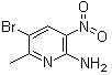 5-Bromo-6-methyl-3-nitro-2-pyridinamine molecular structure (CAS 68957-50-6)