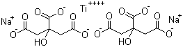 Citric acid sodium titanium salt molecular structure (CAS 68959-15-9)