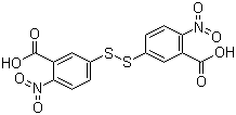 5,5'-二硫双(2-硝基苯甲酸)分子结构 (CAS 69-78-3)