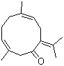 structure of CAS# 6902-91-6, (E,E)-Germacra-3,7(11),9-trien-6-one;(E,E)-3,7-Dimethyl-10-(1-methylethylidene)-3,7-cyclodecadien-1-one; (3Z,7Z)-3,7-Dimethyl-10-propan-2-ylidene-cyclodeca-3,7-dien-1-one