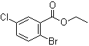 2-溴-5-氯苯甲酸乙酯分子结构 (CAS 690260-91-4)