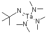 structure of CAS# 69039-11-8, tert-Butyliminotris(dimethylamino)tantalum;(tert-Butylimido)tris(dimethylamido)tantalum; TBTDMT; tert-Butylimidotris(dimethylamino)tantalum
