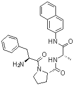 L-苯丙氨酰-L-脯氨酰-N-2-萘基-L-丙氨酰胺分子结构 (CAS 69076-06-8)