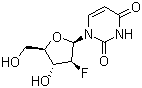 1-(2-Deoxy-2-fluoro-beta-D-arabinofuranosyl)uracil molecular structure (CAS 69123-94-0)