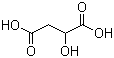 结构式 CAS# 6915-15-7, DL-苹果酸; DL-羟基丁二酸; DL-羟基琥珀酸