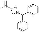 N-(1-二苯甲基氮杂环丁烷-3-基)-N-甲胺分子结构 (CAS 69159-49-5)