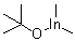 叔丁氧基二甲基铟分子结构 (CAS 6917-65-3)