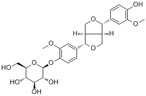 Pinoresinol 4-O-beta-D-glucopyranoside molecular structure (CAS 69251-96-3)