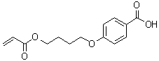 4-(4-Acryloyloxybutyloxy)benzoic acid molecular structure (CAS 69260-42-0)