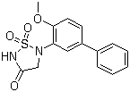 5-(4-Methoxy[1,1'-biphenyl]-3-yl)-1,2,5-thiadiazolidin-3-one 1,1-dioxide molecular structure (CAS 692764-89-9)