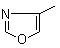 4-甲基恶唑分子结构 (CAS 693-93-6)
