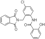 N-[4-Chloro-2-[(1,3-dihydro-1,3-dioxo-2H-isoindol-2-yl)methyl]phenyl]-2-hydroxybenzamide molecular structure (CAS 693288-97-0)