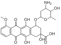 9-Carboxy Doxorubicin Impurity molecular structure (CAS 69429-21-6)
