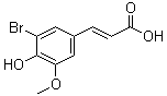 结构式 CAS# 6948-33-0, 5-溴阿魏酸