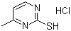 4-Methylpyrimidine-2-thiol hydrochloride molecular structure (CAS 6959-66-6)