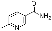structure of CAS# 6960-22-1, 6-Methylnicotinamide;6-Methylpyridine-3-carboxamide