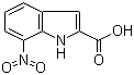 结构式 CAS# 6960-45-8, 7-硝基吲哚-2-甲酸
