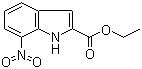 结构式 CAS# 6960-46-9, 7-硝基吲哚-2-甲酸乙酯
