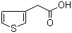 3-噻吩乙酸分子结构 (CAS 6964-21-2)