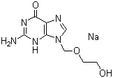 阿昔洛韦钠分子结构 (CAS 69657-51-8)